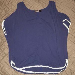 Cure. Open shoulder top